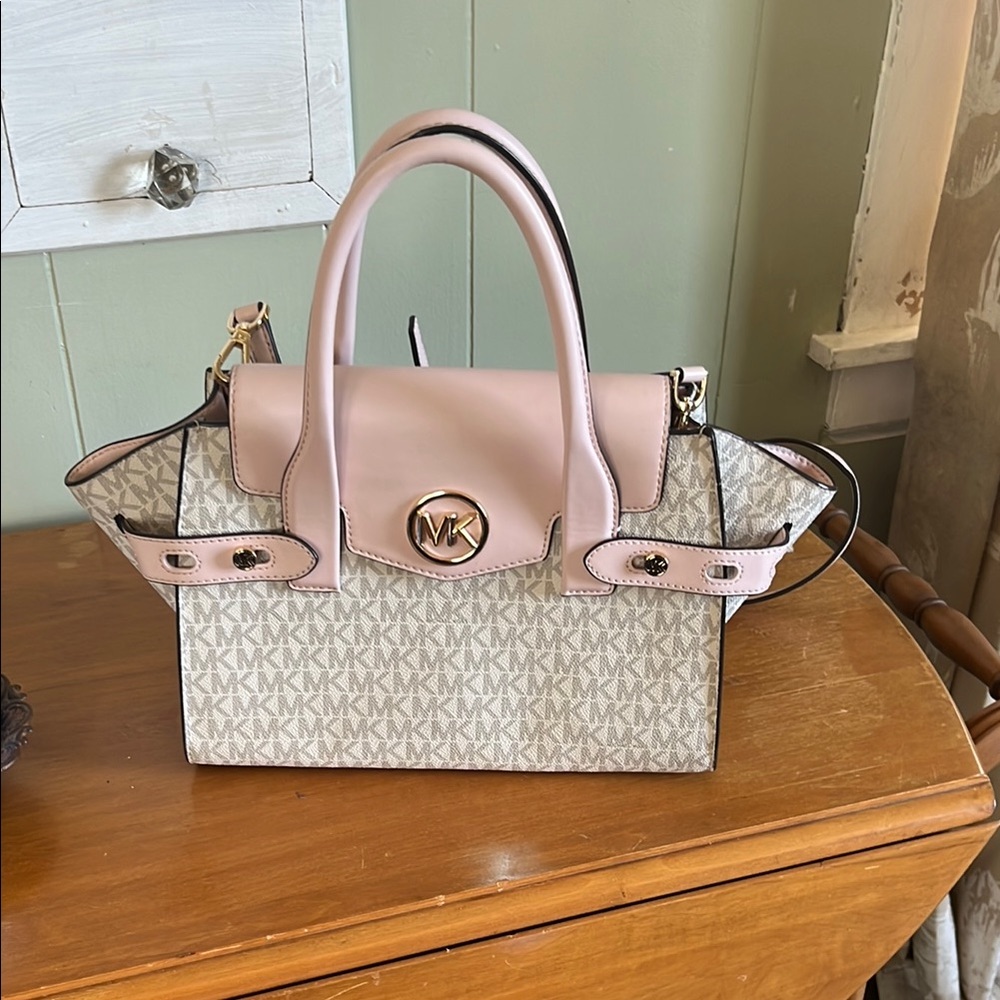 Michael Kors Pink and Cream Women's Bag